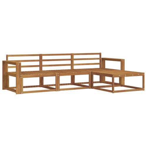 Комплект дивани за открито 4 pcs Естествен