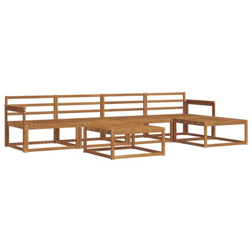 Комплект дивани за открито 6 pcs Естествен