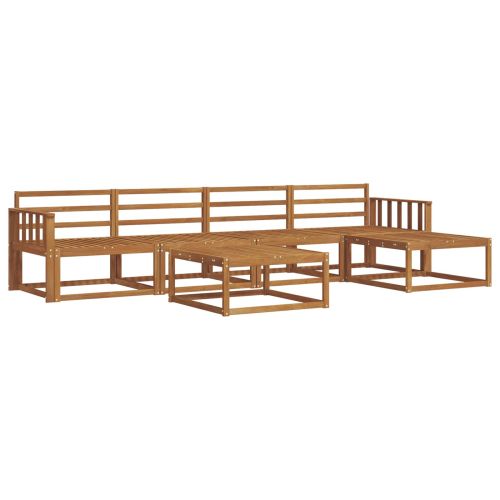 Комплект дивани за открито 6 pcs Естествен