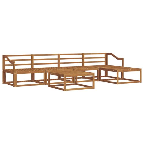 Комплект дивани за открито 6 pcs Естествен