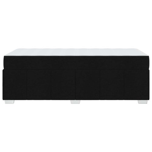 Рамка за легло с матрак Черно 90 x 200 cm текстил