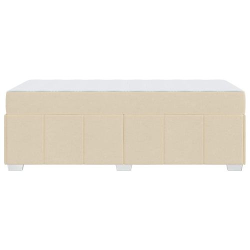 Рамка за легло с матрак Крем 100 x 200 cm текстил