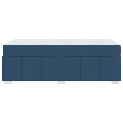 Рамка за легло с матрак Синьо 100 x 200 cm текстил