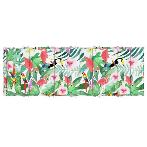 Шалте за шезлонг, многоцветно, 180x60x4 см, Оксфорд плат