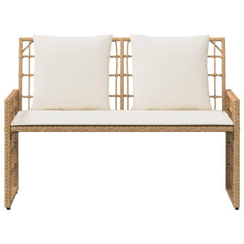 Външна пейка Едноцветен Натурален и Крема 116 x 55 x 82 см