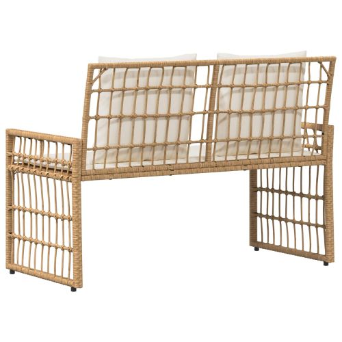 Външна пейка Едноцветен Натурален и Крема 116 x 55 x 82 см