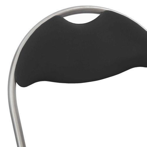 Сгъваем стол 2 pcs Черен и Сив 48 x 43,5 x 81 см Изкуствена