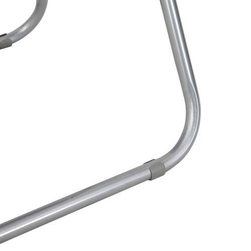 Сгъваем стол 2 pcs Черен и Сив 48 x 43,5 x 81 см Изкуствена