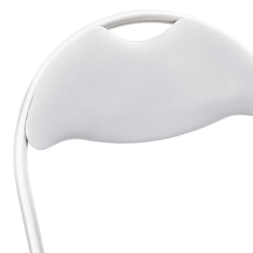 Сгъваем стол 2 pcs Бяло и сиво 48 x 43,5 x 81 см Изкуствена