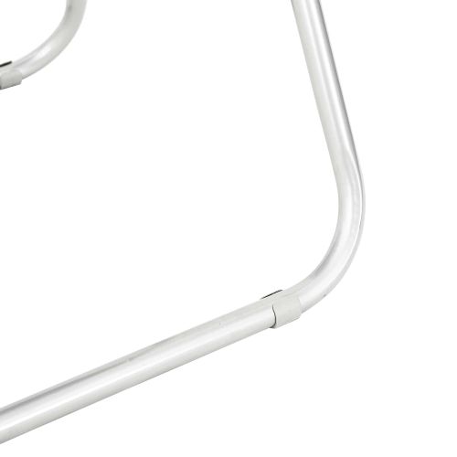 Сгъваем стол 2 pcs Бяло и сиво 48 x 43,5 x 81 см Изкуствена