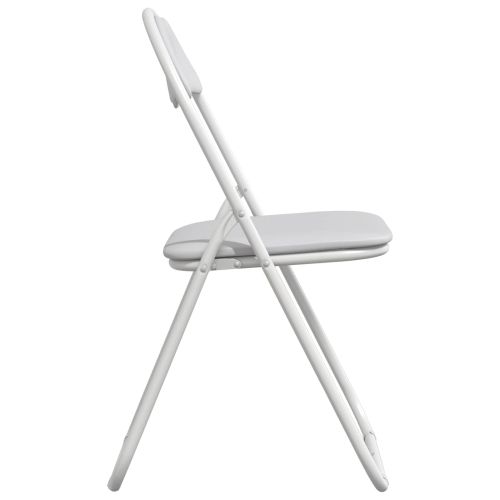 Сгъваем стол 8 pcs Бял 48 x 43,5 x 81 см Изкуствена