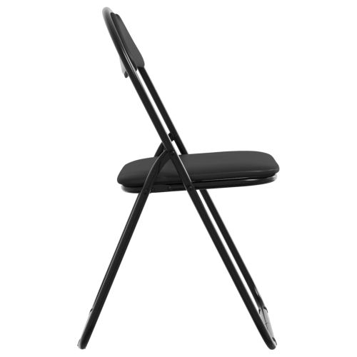 Сгъваем стол 8 pcs Черен 48 x 43,5 x 81 см Изкуствена