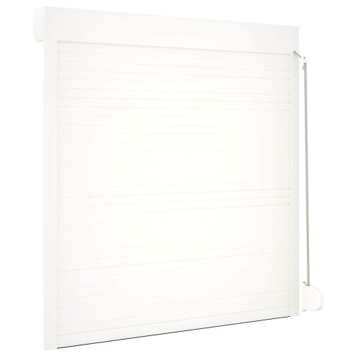 Ролетна щора Бял 130 x 140 cm Алуминий и полиреутан
