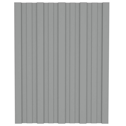 Покривен панел 36 pcs Сиво 60 x 45 cm Поцинкована стомана