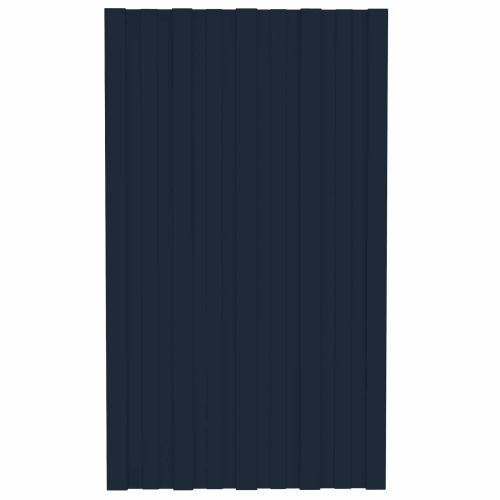 Покривен панел 36 pcs Антрацит 80 x 45 cm Поцинкована стомана