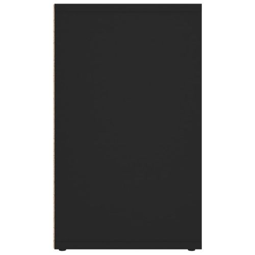 Шкафове за обувки, 2 бр, черни, 52,5x30x50 см