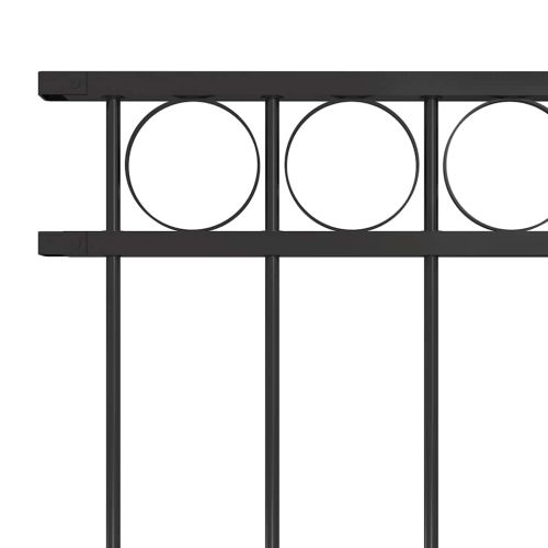 Ограден панел Assen стомана 1,7x1 м черен