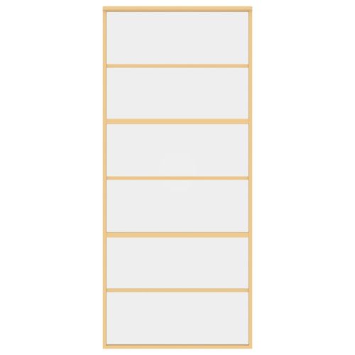 Плъзгаща се врата 90x205 см прозрачно ESG стъкло и алуминий