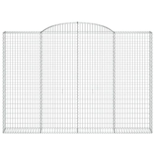 Габионни кошници арка 3 бр 300x30x200/220 см поцинковано желязо