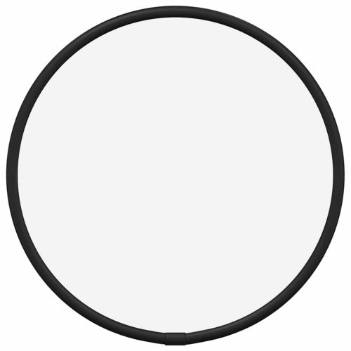 Стенно огледало черно Ø 20 см кръгло