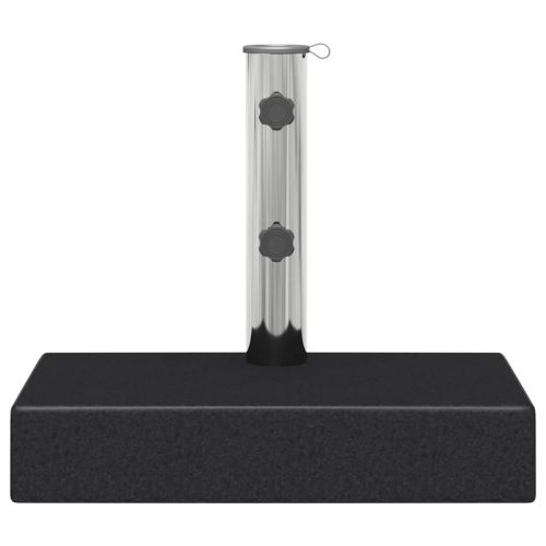 Основа за чадър, гранит, 25 кг, правоъгълна, черна