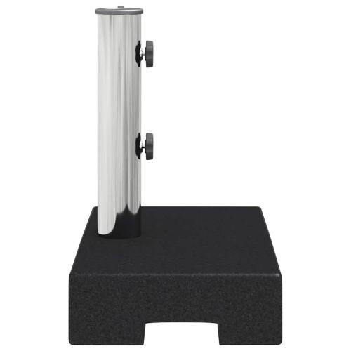 Основа за чадър, гранит, 25 кг, правоъгълна, черна