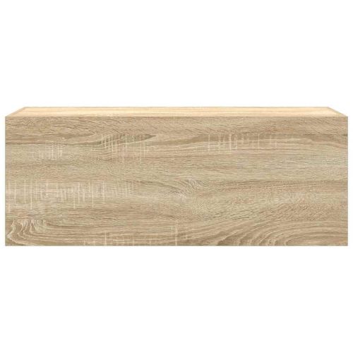 Стенен шкаф за баня, дъб сонома, 80x25x30 см, инженерно дърво