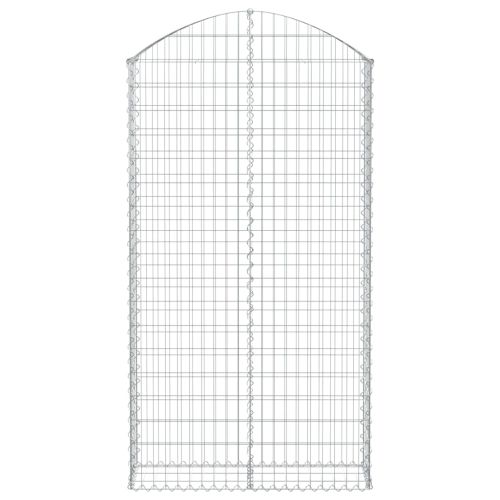 Дъговидна габионна кошница 100x30x180/200 см поцинковано желязо