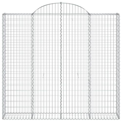 Габионни кошници арка 3 бр 200x30x180/200 см поцинковано желязо