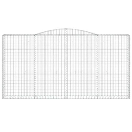 Габионни кошници арка 3 бр 400x30x200/220 см поцинковано желязо