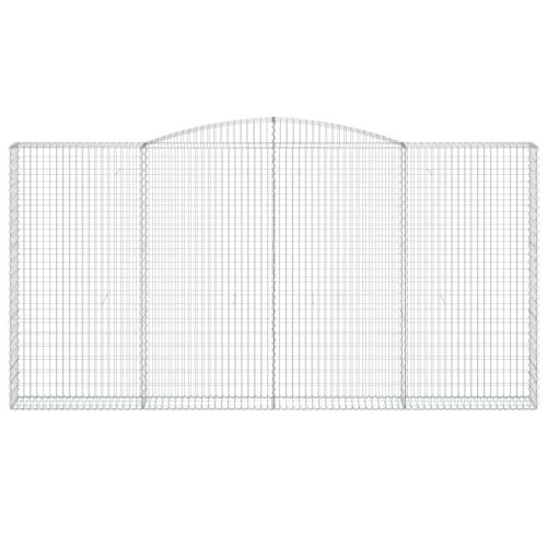 Габионни кошници арка 4 бр 400x30x200/220 см поцинковано желязо