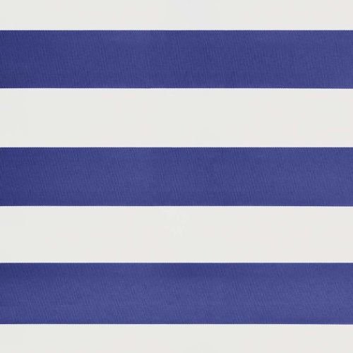 Прибираща се тента синьо и бяло 4x3 м плат и алуминий