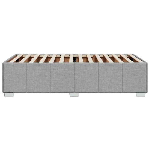 Рамка за легло без матрак, светлосива, 100x200 см, плат