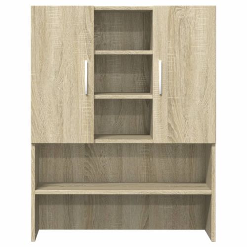 Шкафове за перални машини 2 бр дъб сонома инженерно дърво