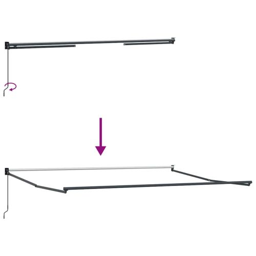 Сгъваем навес Бяло 400 × 300 cm Полиестер и алуминий