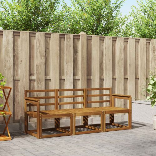 Комплект дивани за открито 3 pcs Естествен