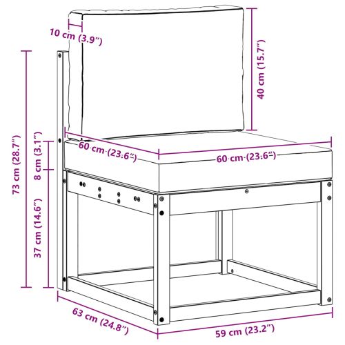 Комплект дивани за открито 3 pcs Естествено и светло сиво