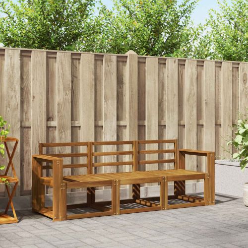 Комплект дивани за открито 3 pcs Естествен