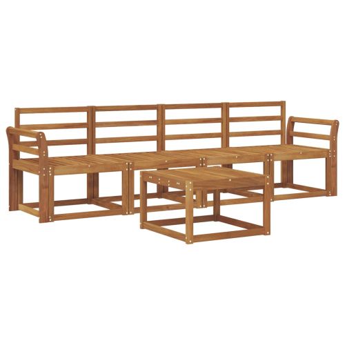 Комплект дивани за открито 5 pcs Естествен