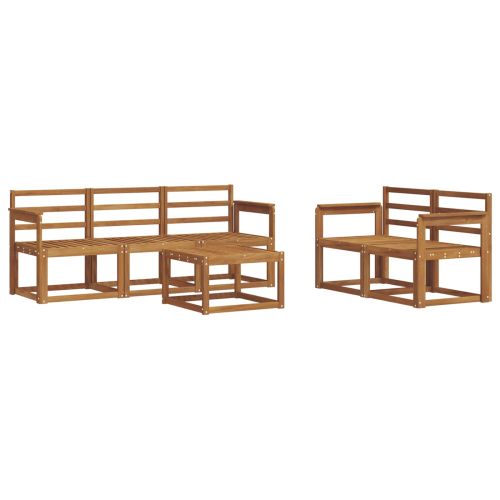 Комплект дивани за открито 6 pcs Естествен