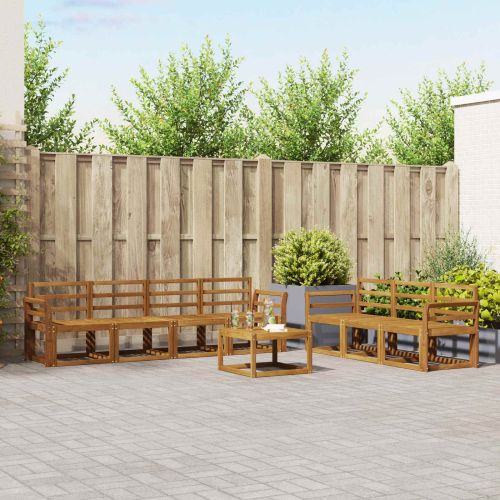 Комплект дивани за открито 8 pcs Естествен