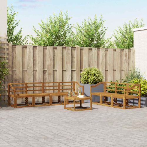 Комплект дивани за открито 8 pcs Естествен