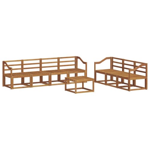 Комплект дивани за открито 8 pcs Естествен