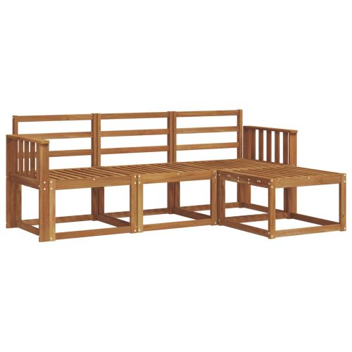 Комплект дивани за открито 4 pcs Естествен