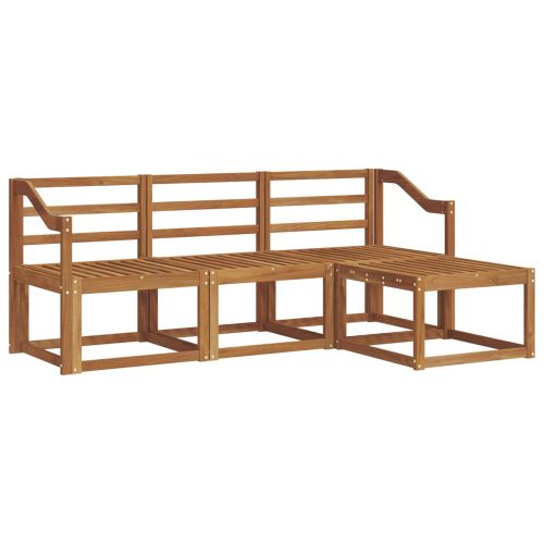 Комплект дивани за открито 4 pcs Естествен