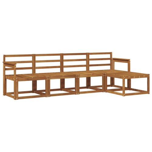 Комплект дивани за открито 5 pcs Естествен