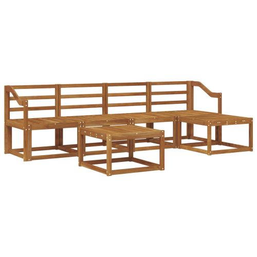 Комплект дивани за открито 6 pcs Естествен