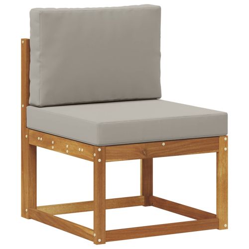 Комплект дивани за открито 5 pcs Естествено и светло сиво