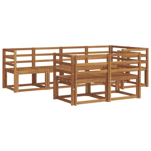 Комплект дивани за открито 7 pcs Естествен