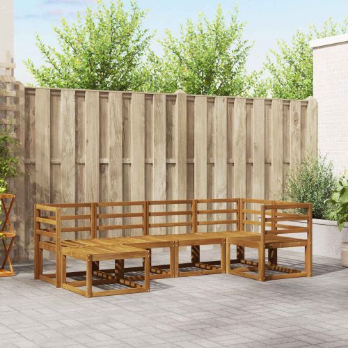 Комплект дивани 6 pcs Естествен